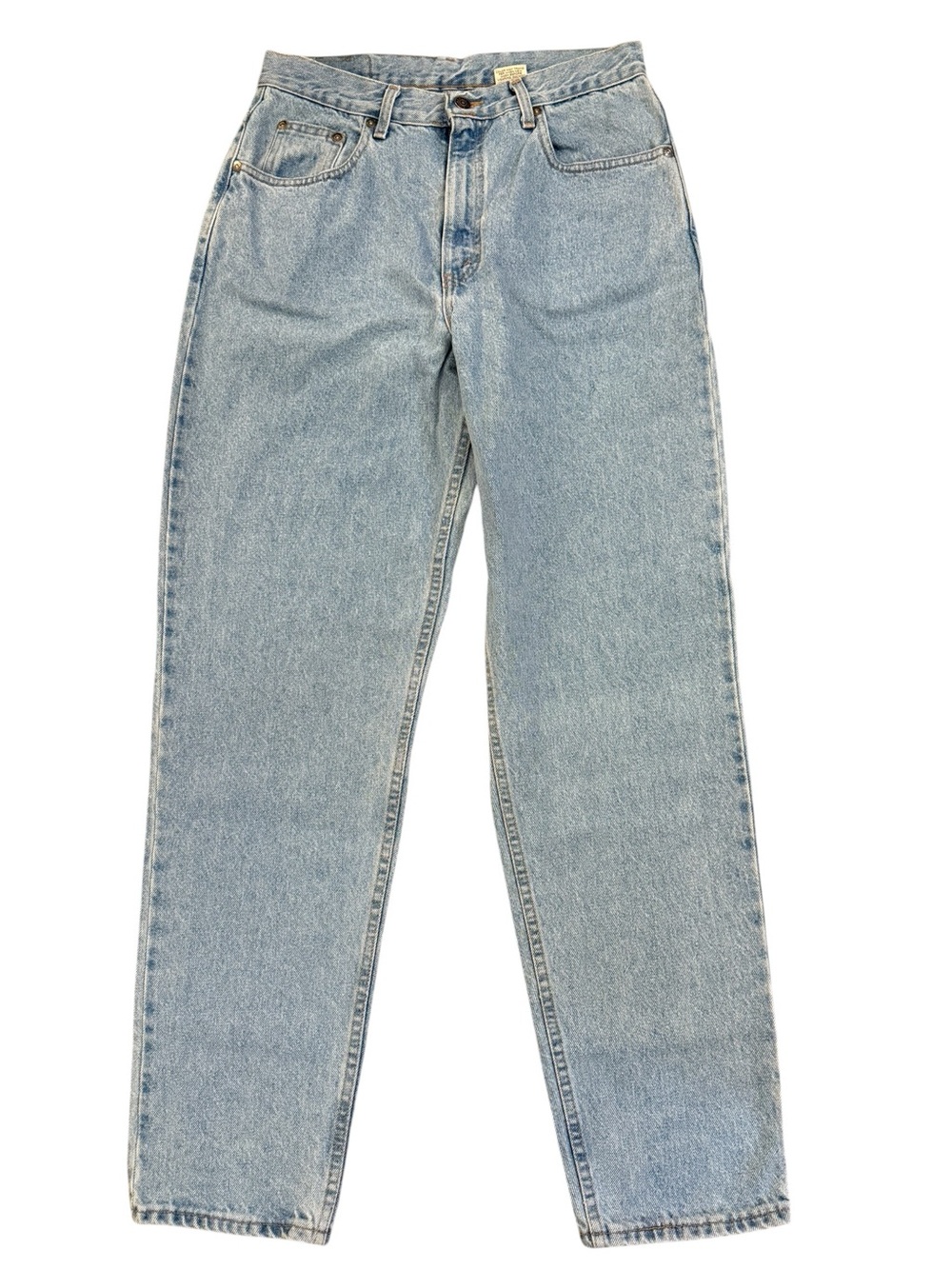 Vintage 80s 90s Aeropostale USA Mom Jeans 12 High Rise Tapered Light Wash 30x31